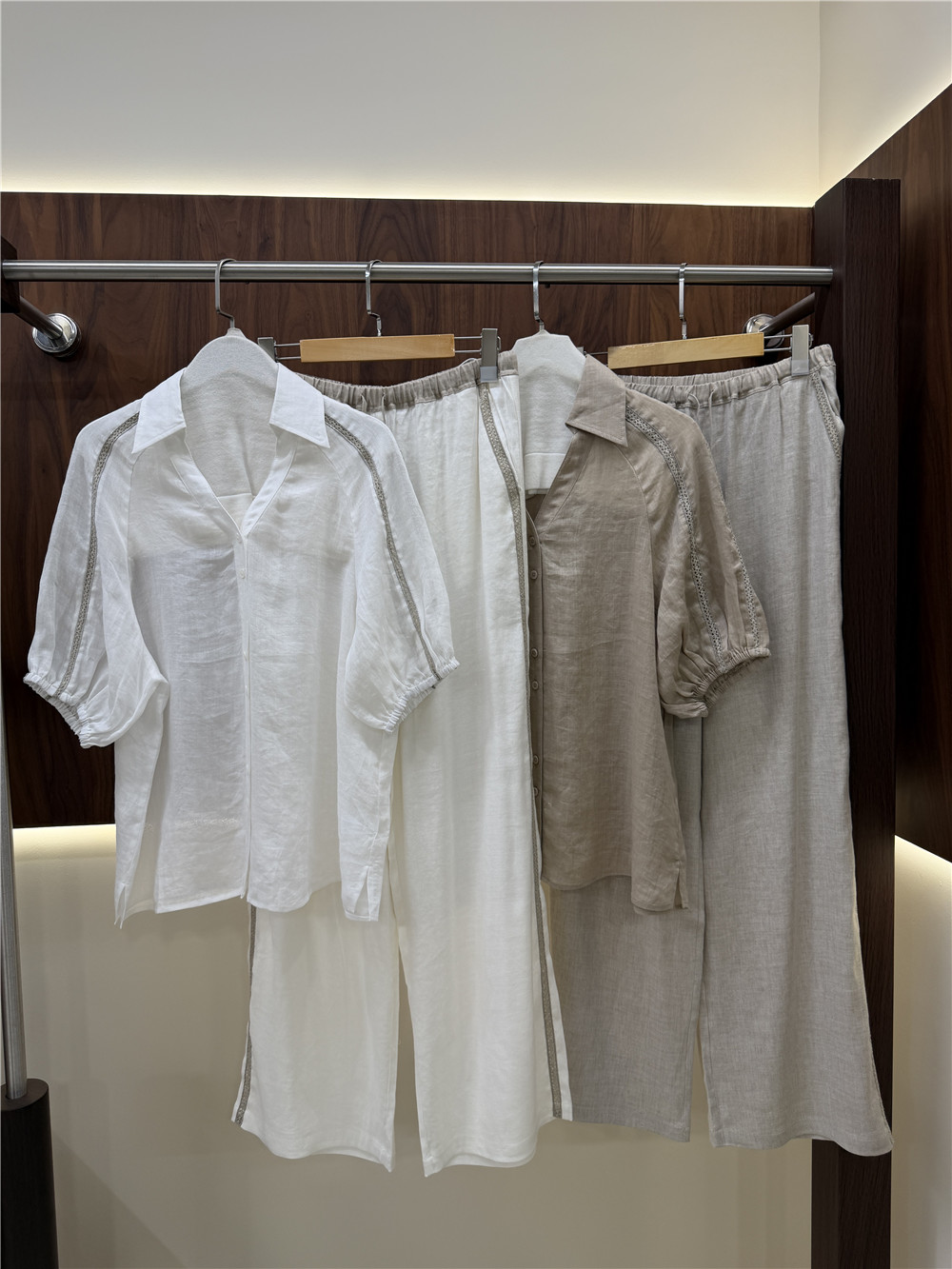 طقم نسائي كاجوال من قطعتين: قم - مراجعة Short Linen Drawstring وسعره