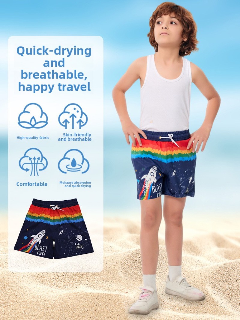 سراويل سباحة صيفية للأولاد، شو - مراجعة Swim Trunk Quick Dry وسعره