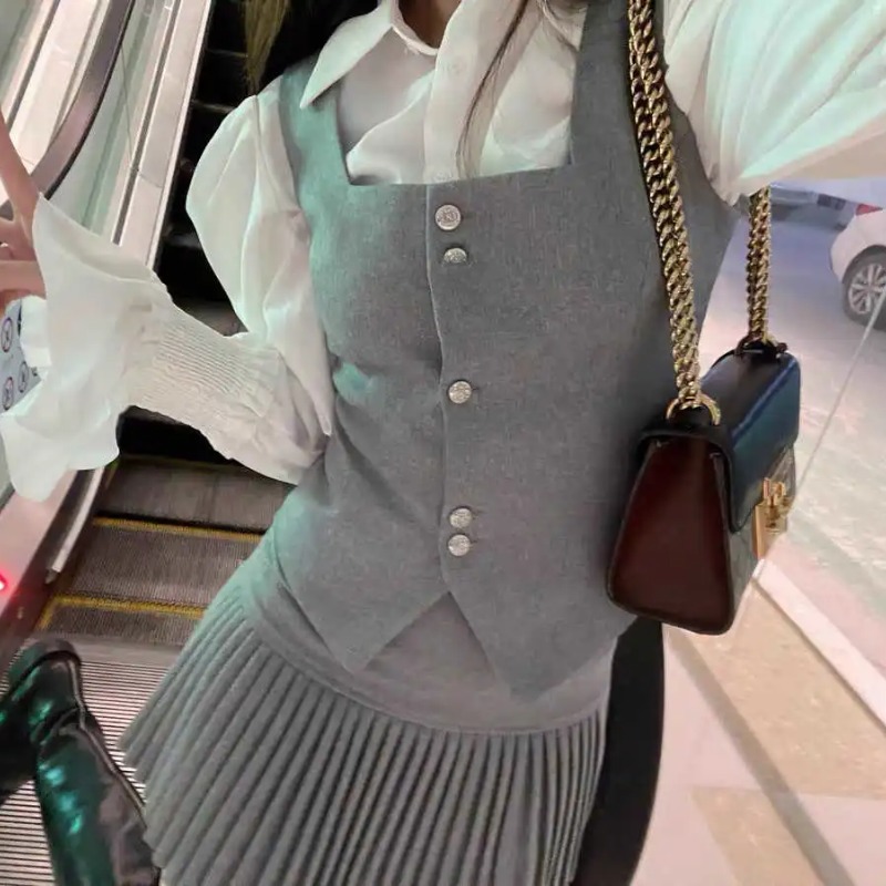 مجموعات قميص وسترة أنيقة أنيقة - مراجعة Shirt Camp Collar وسعره