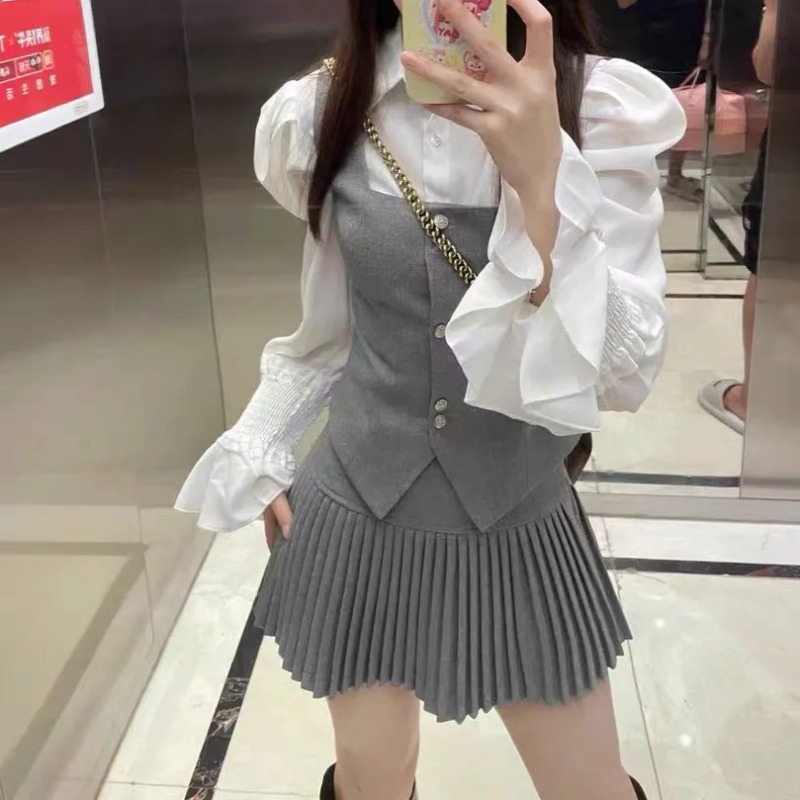 مجموعات قميص وسترة أنيقة أنيقة - مراجعة Shirt Camp Collar وسعره